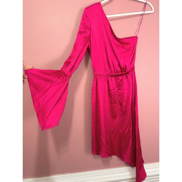 Frederica Tosi Fuchsia One Shoulder Asymetrical Dress Size XS - Picture 2 of 9